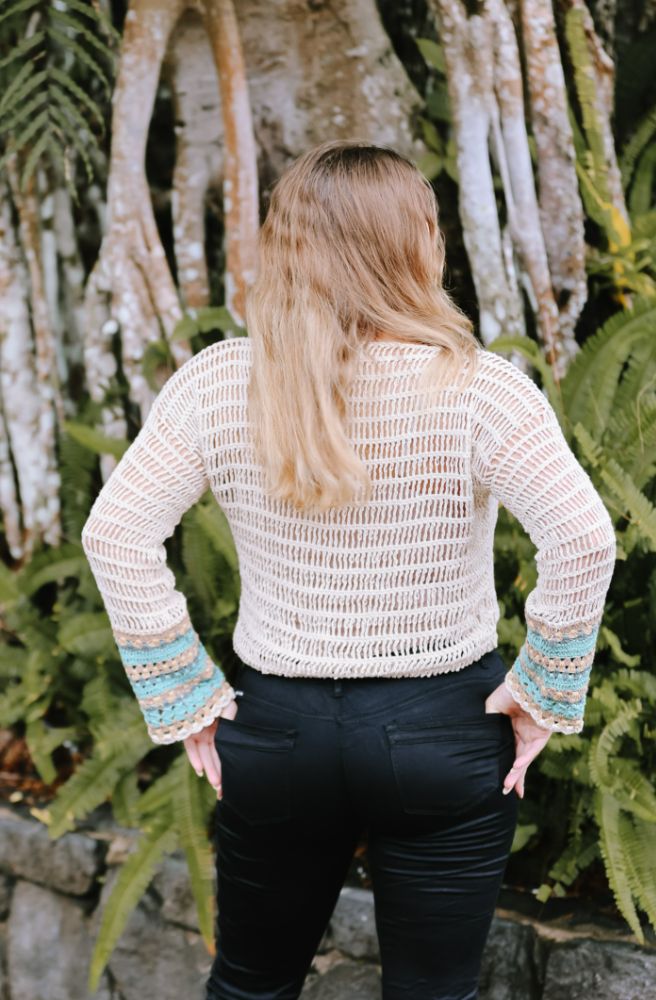 Joplin Jumper Green and Beige