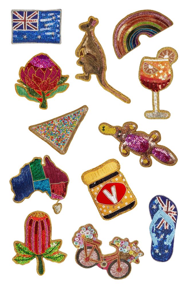 Rainbow Xmas Tree Decoration, Aussie Icon Hanging Ornament