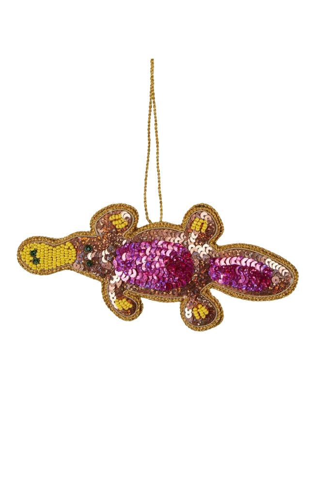 Platypus Xmas Tree Decoration, Hanging Christmas Ornament