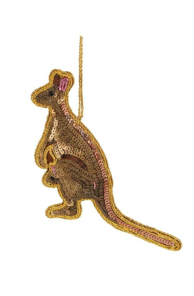 Kangaroo Xmas Tree Decoration, Aussie Icon Animal Ornament