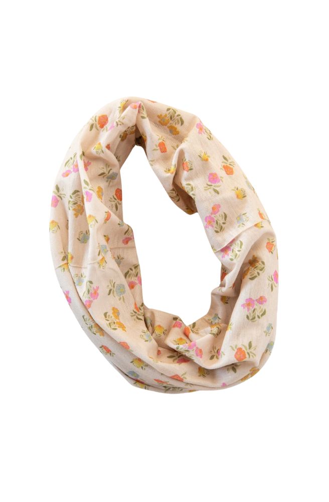 Boho Bandeau Ditsy Floral Pastel Cream. Stretch Knit Floral Headband