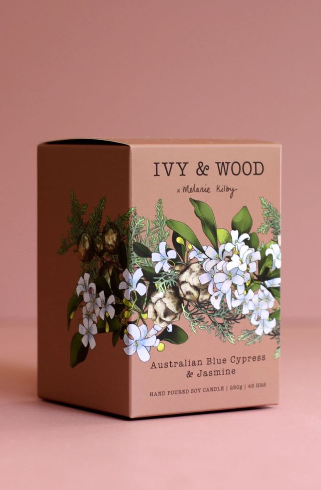 Australian Blue Cypress & Jasmine Candle, Gift Idea
