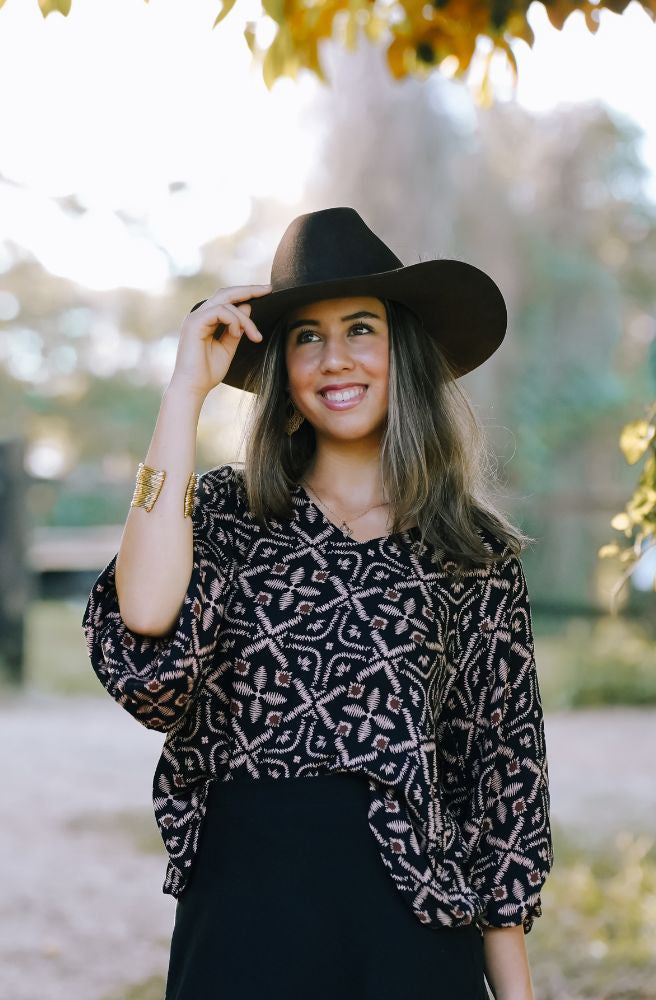 Midnight Tapestry Lizzy Top