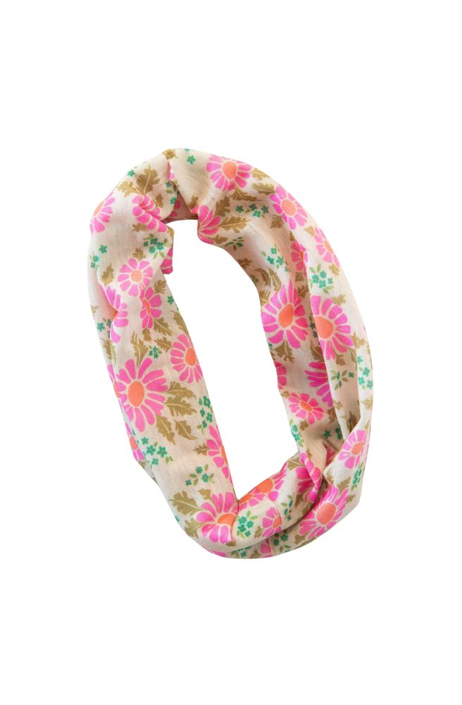 Boho Bandeau Half Ditsy Floral Vintage Cream, Hair Accessory