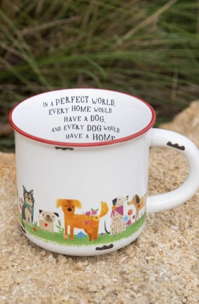 Camp Mug Every Home Has a Dog, Quirky Novelty Mug