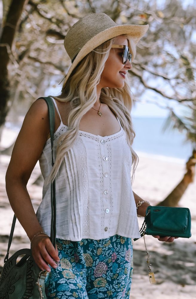 Lulu Lace Cami White