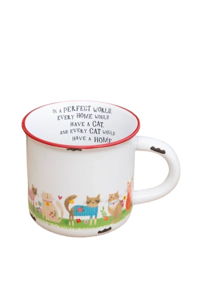 Camp Mug Every Cat Has a Home, Quirky Mug