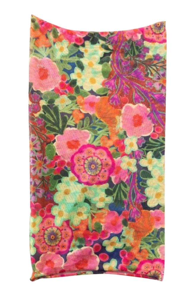 Boho Bandeau Painted Garden Pink Green