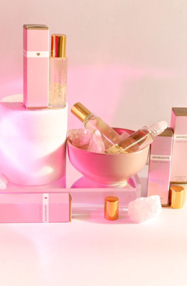 Aphrodite Perfume Roller, Crystal Infused