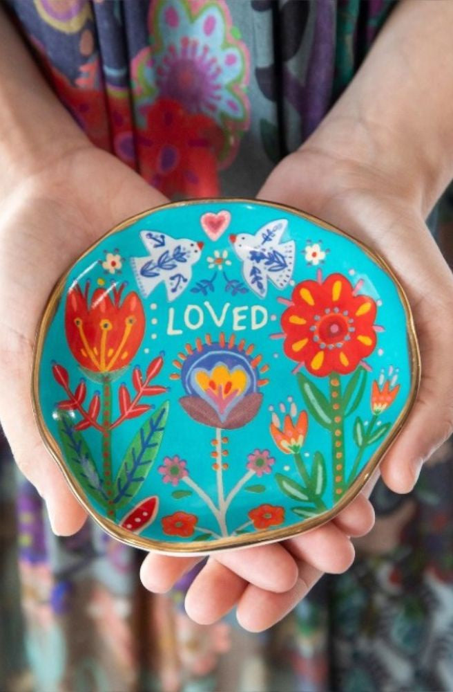 Artsy Trinket Dish Loved, Boho Style Gift Idea