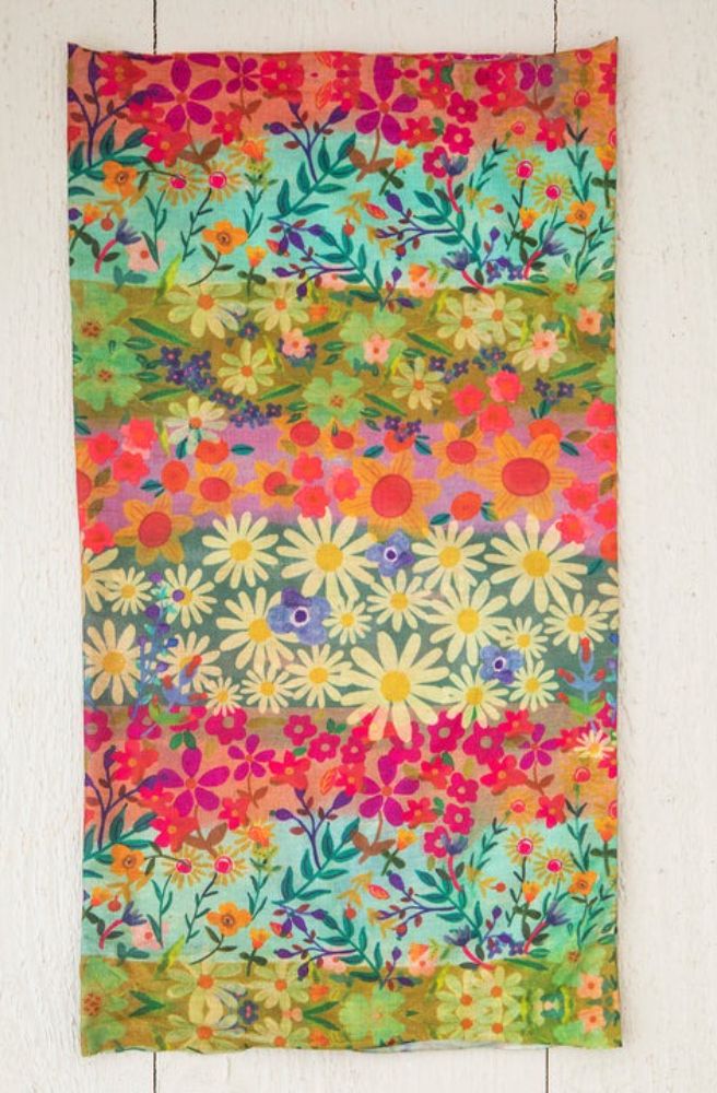 boho bandeau headband floral print