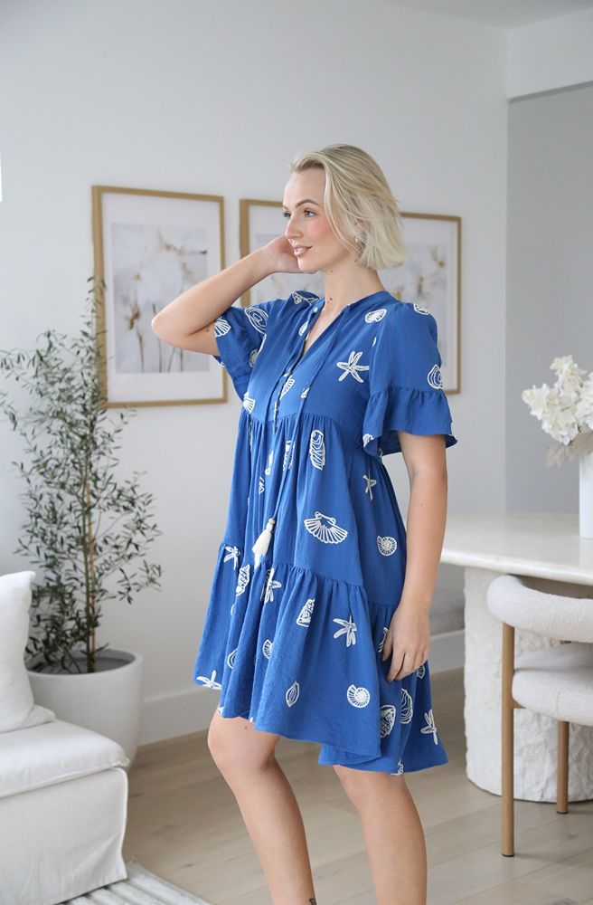 Blue Chloe Mini Dress