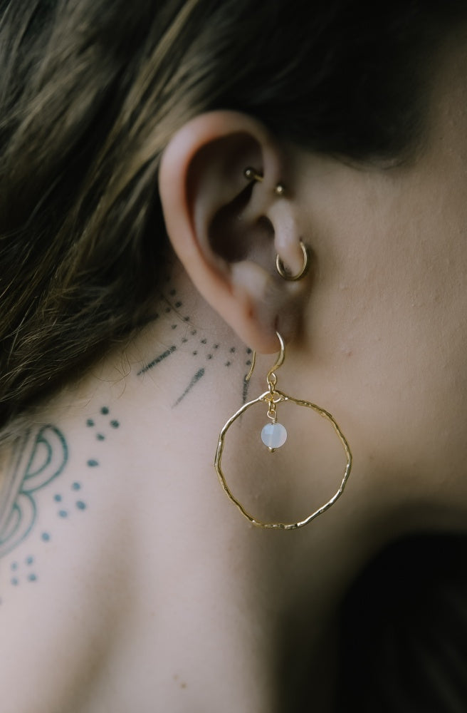 Cyclea Quartz Earrings, Unique Bohemian Style Jewellery