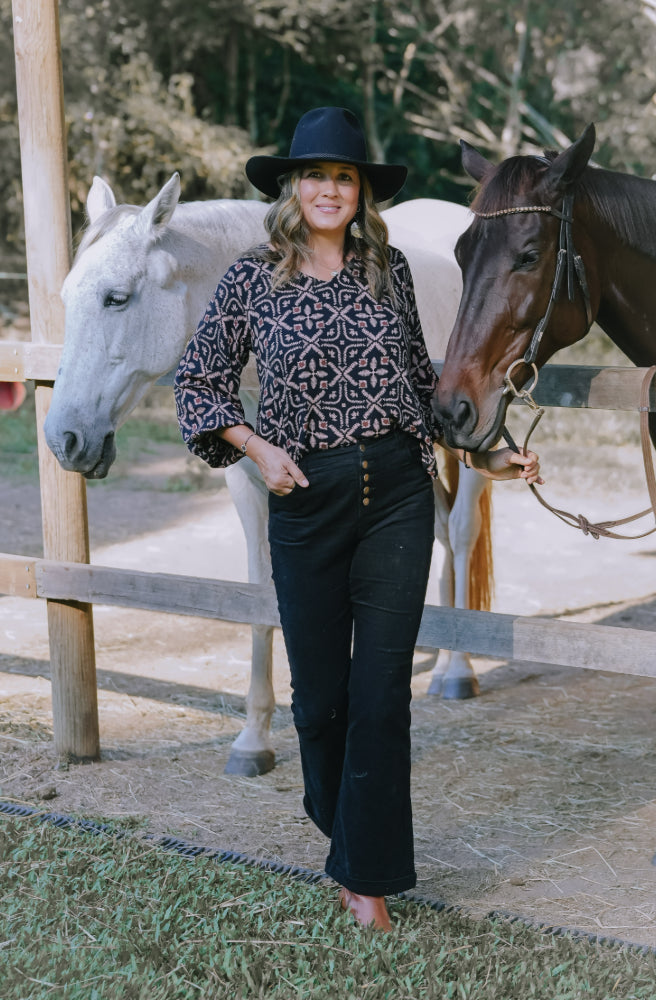 Midnight Tapestry Lizzy Top