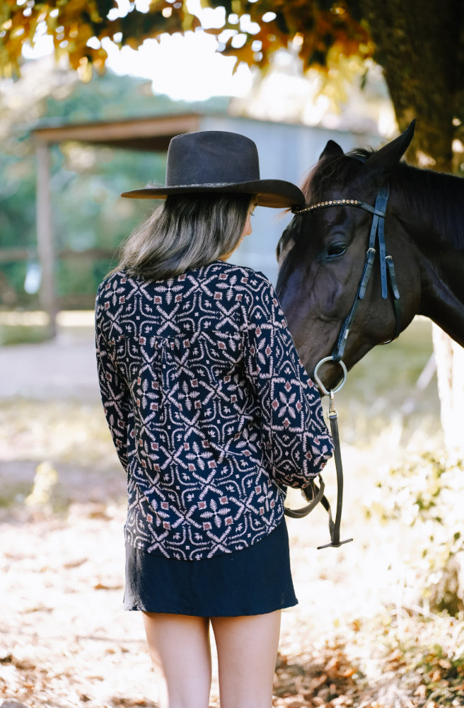 Midnight Tapestry Lizzy Top