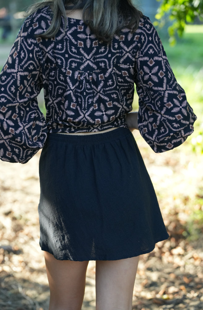 Raven Mist Mini Skirt