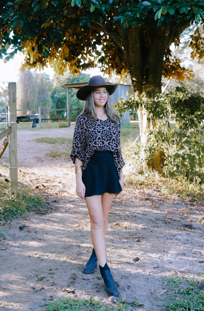 Raven Mist Mini Skirt