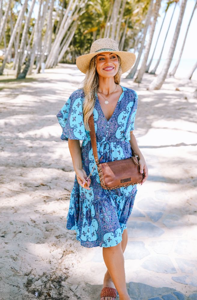 Lulu Nicki Mini Dress, Large Ruffle Hem