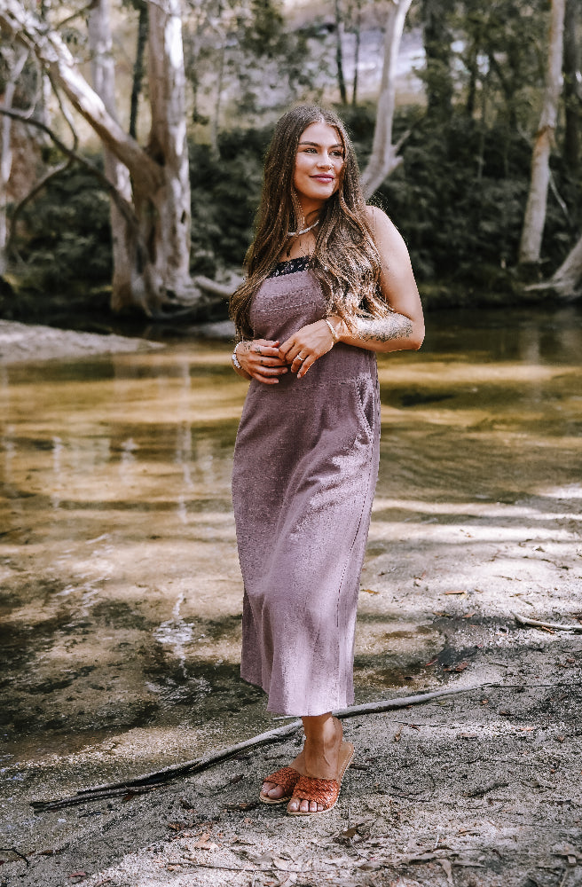Gypsy Thread 3/4 Length Pinafore Mocha