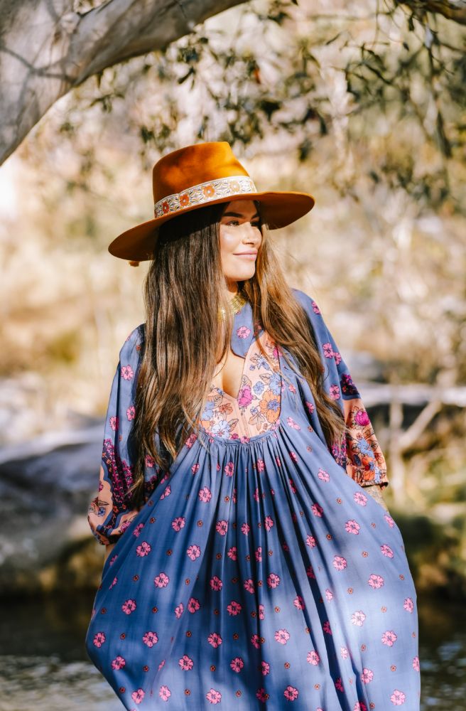 Jaase Laney Print Boheme Midi Dress