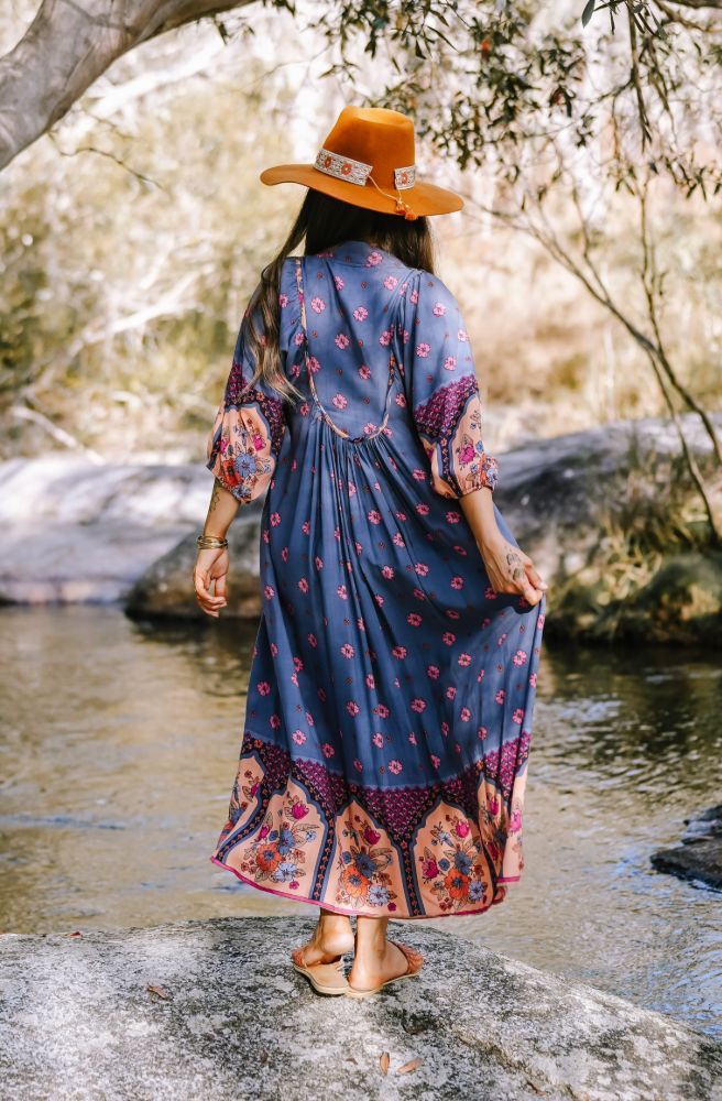 Jaase Laney Print Boheme Midi Dress