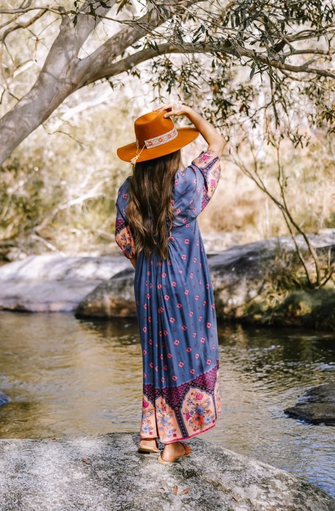 Jaase Laney Print Boheme Midi Dress