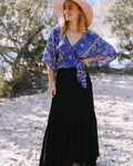 Ebony Saradon Wrap Skirt