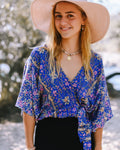 Cobalt Bloom Shazza Top