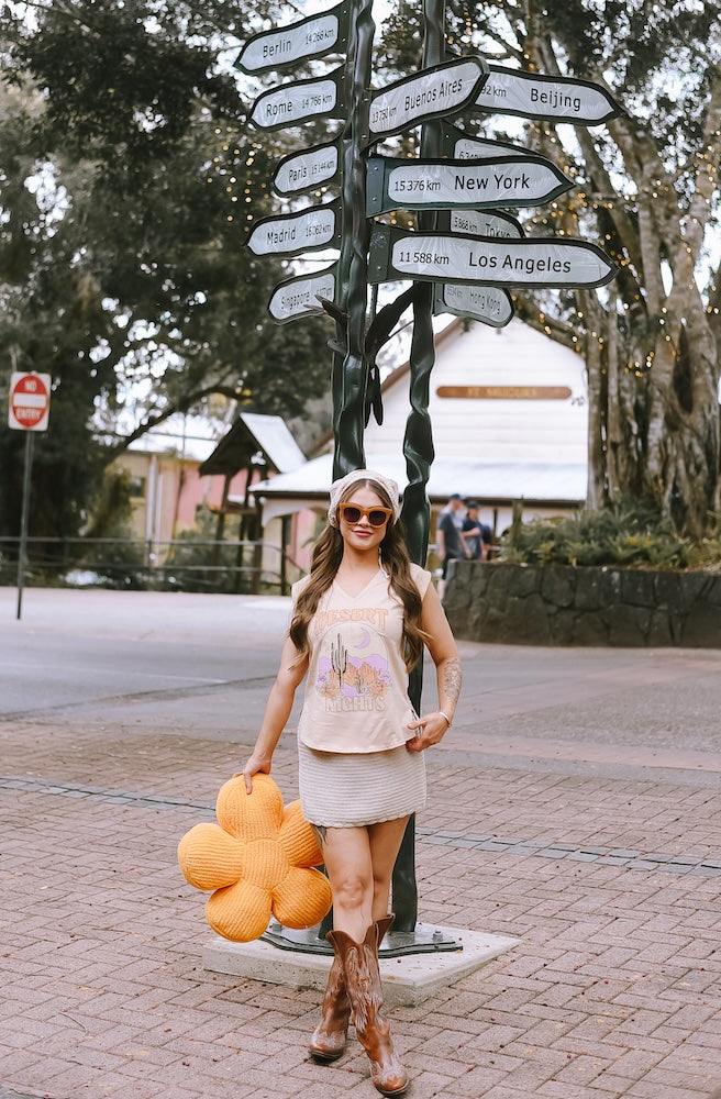 Cream Desert Night Tee