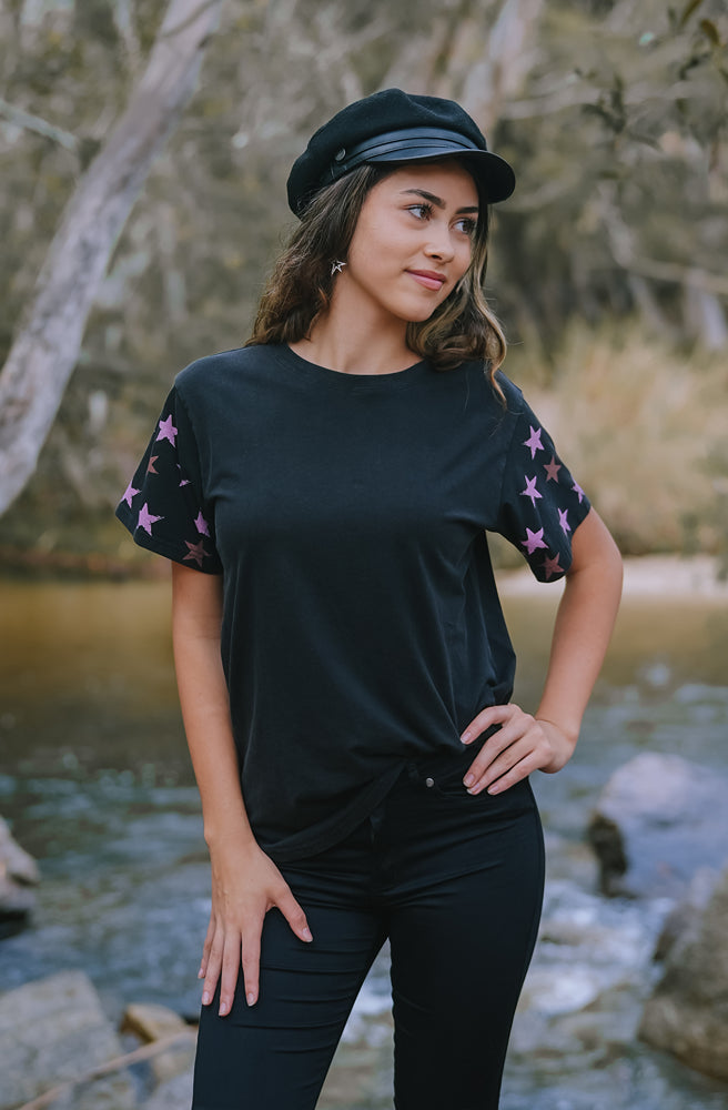 Darlin Cowboy Tee Black