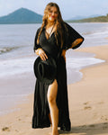 Ebony Combi Wrap Dress