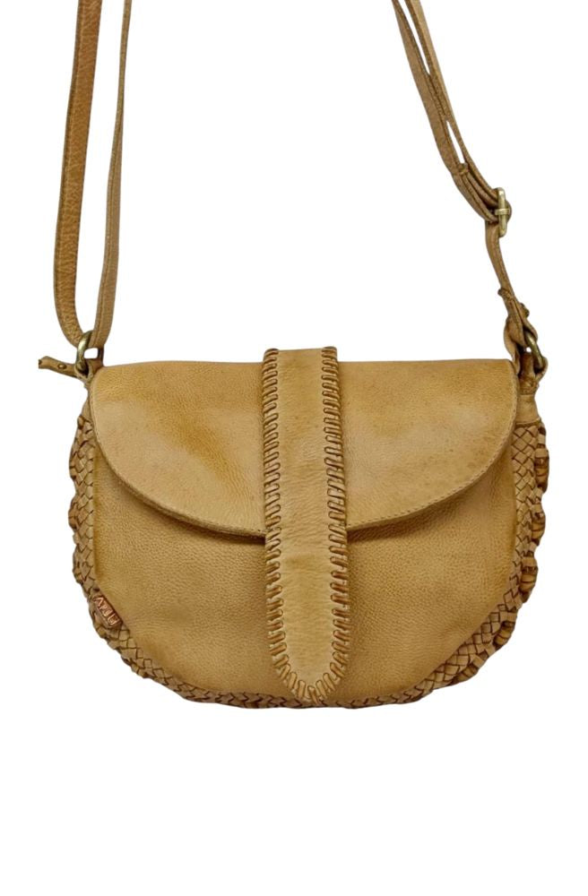 Gabby Shoulder Bag - Oak Buff, in close up detailed view