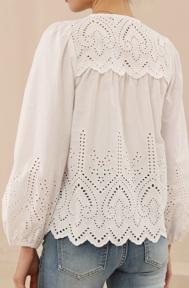 Isadora Lace Blouse, Rear View