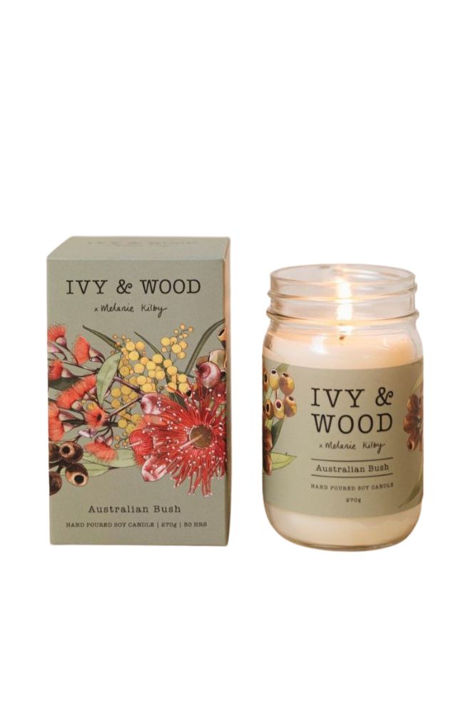 Ivy & Wood Australian Bush Candle, NaturalHomewares