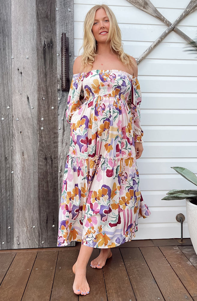 Jaase Sweet Lily Tulli Midi Dress