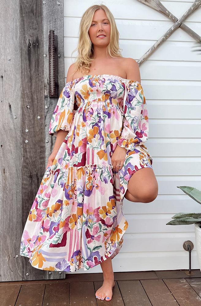 Jaase Sweet Lily Tulli Midi Dress