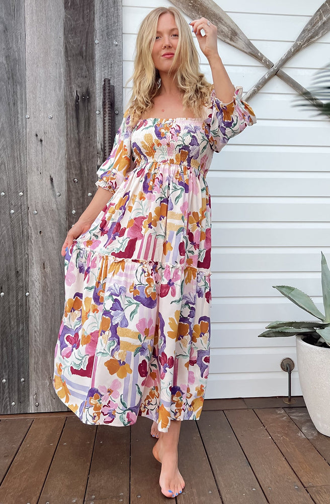 Jaase Sweet Lily Tulli Midi Dress