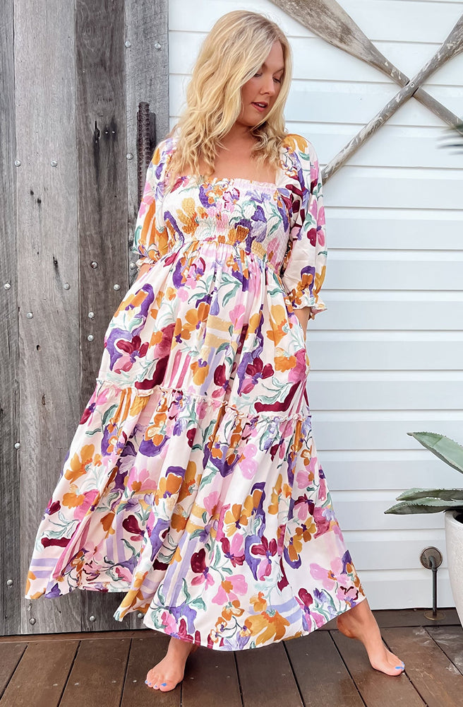 Jaase Sweet Lily Tulli Midi Dress