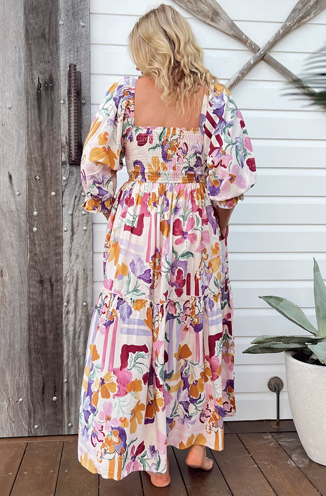 Jaase Sweet Lily Tulli Midi Dress