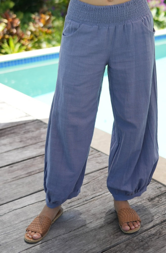 Kesh Pants Riviera Blue, Relaxed Fit