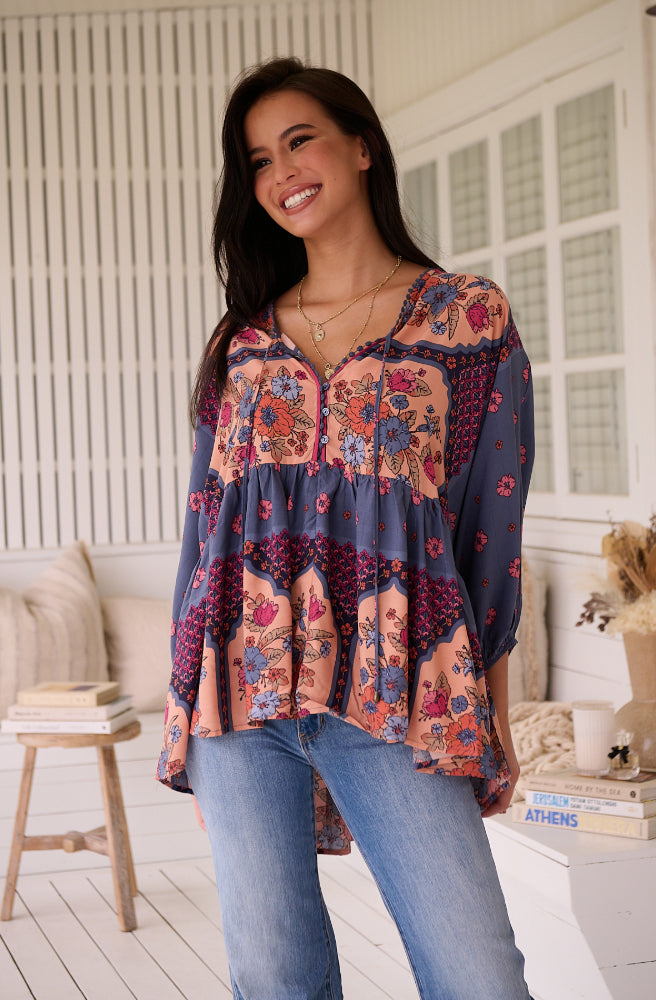 Jaase Laney Print Chloe Top
