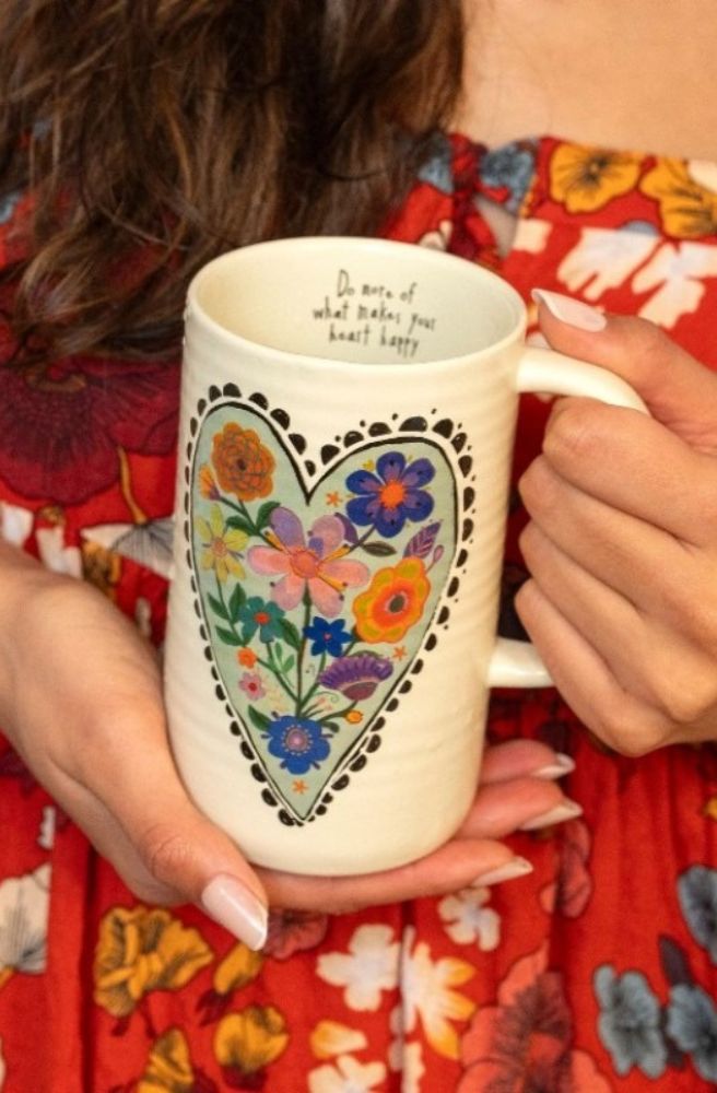 Latte Mug Heart Do More Heart Happy, Quirky Mug Gift Idea Love Heart Motif