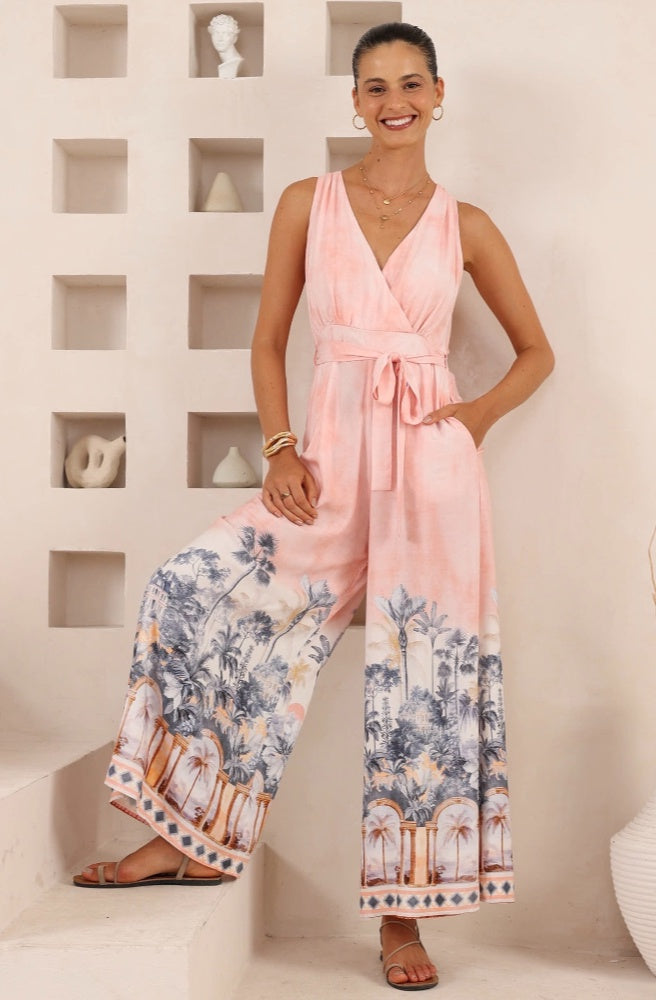 Palma Rosa Jumpsuit, Womens Boho Resort Style