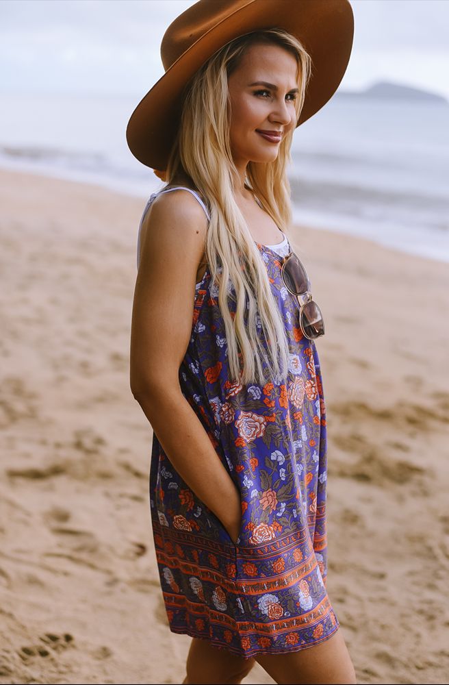 Passionate Adele Short Pantsuit, Floral Print Romper