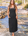 Gypsy Thread 3/4 Length Pinafore Black