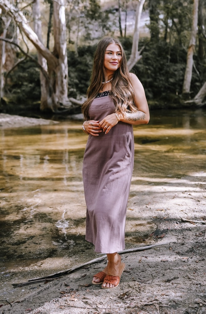 Gypsy Thread 3/4 Length Pinafore Mocha
