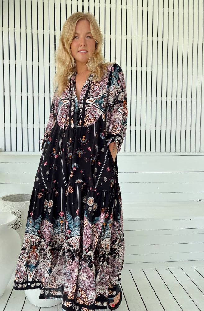 Jaase Super Nova Print Ria Dress, Boho Style