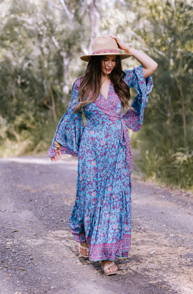 Boho Dreams Saradon Mark Two Maxi Dress Bohemian Style Wrap Long