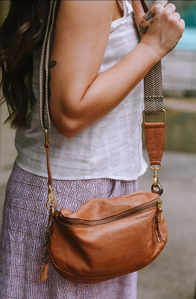 Teddy Bag Oak Buff, Soft Faux Shearling Shoulder Bag