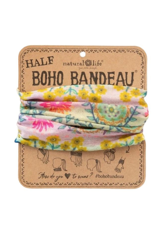 Boho Bandeau Half Mint Borders